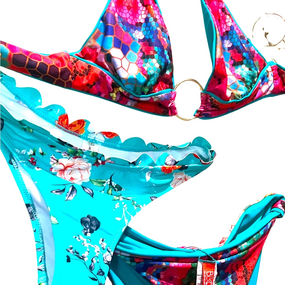 Colorful Floral Bikini Set